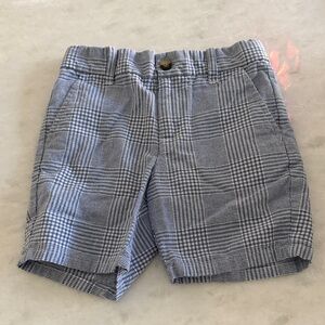 Janie and Jack Blue Checkered Men's Shorts